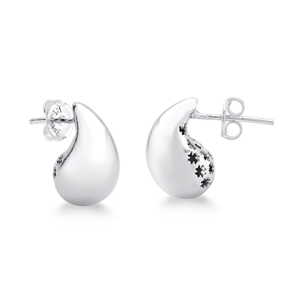 BRINCO DE PRATA 925 GOTA LISA MEDIA