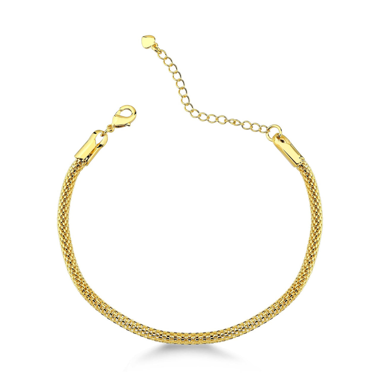 PULSEIRA MALHA OCA FOLHEADO A OURO 18K