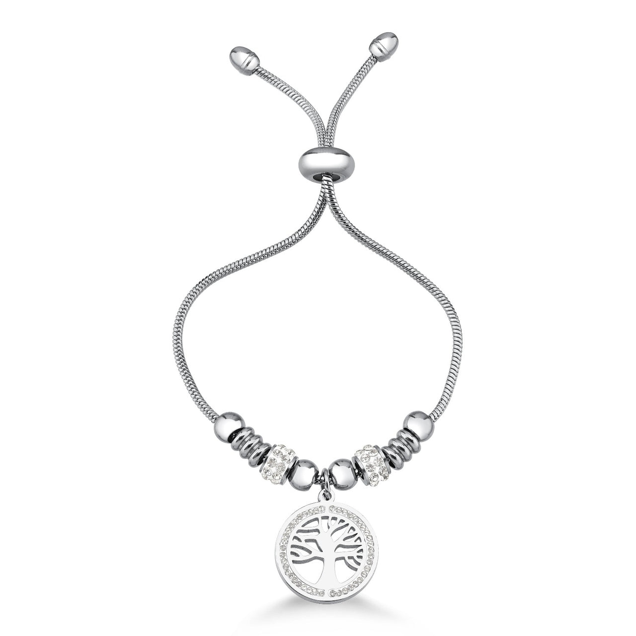 PULSEIRA ÁRVORE DA VIDA EM AÇO INOX