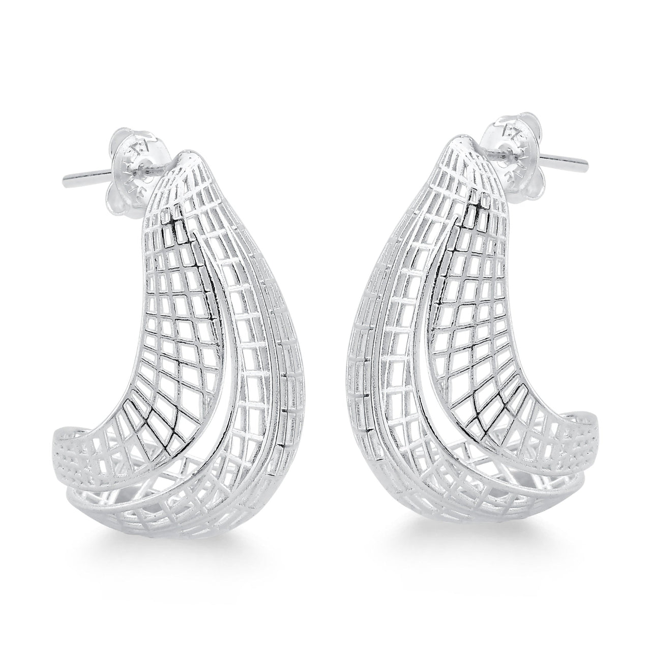 BRINCO DE PRATA 925 GOTA VAZADA