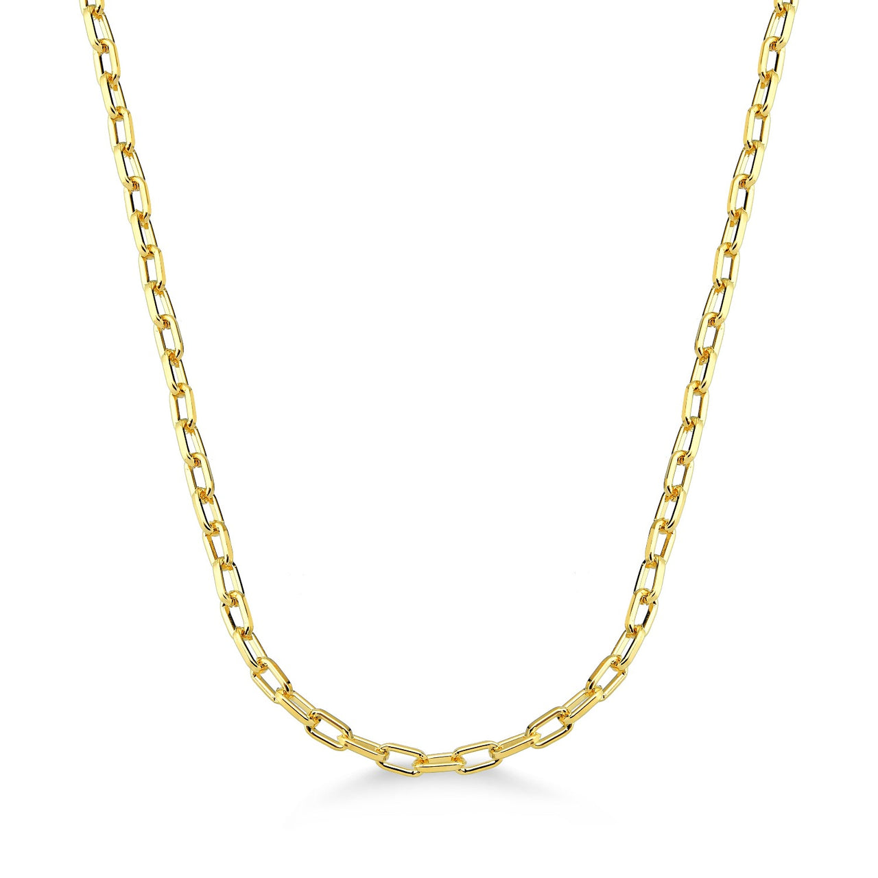 CHOKER COM MINI ELOS FOLHEADO A OURO 18K