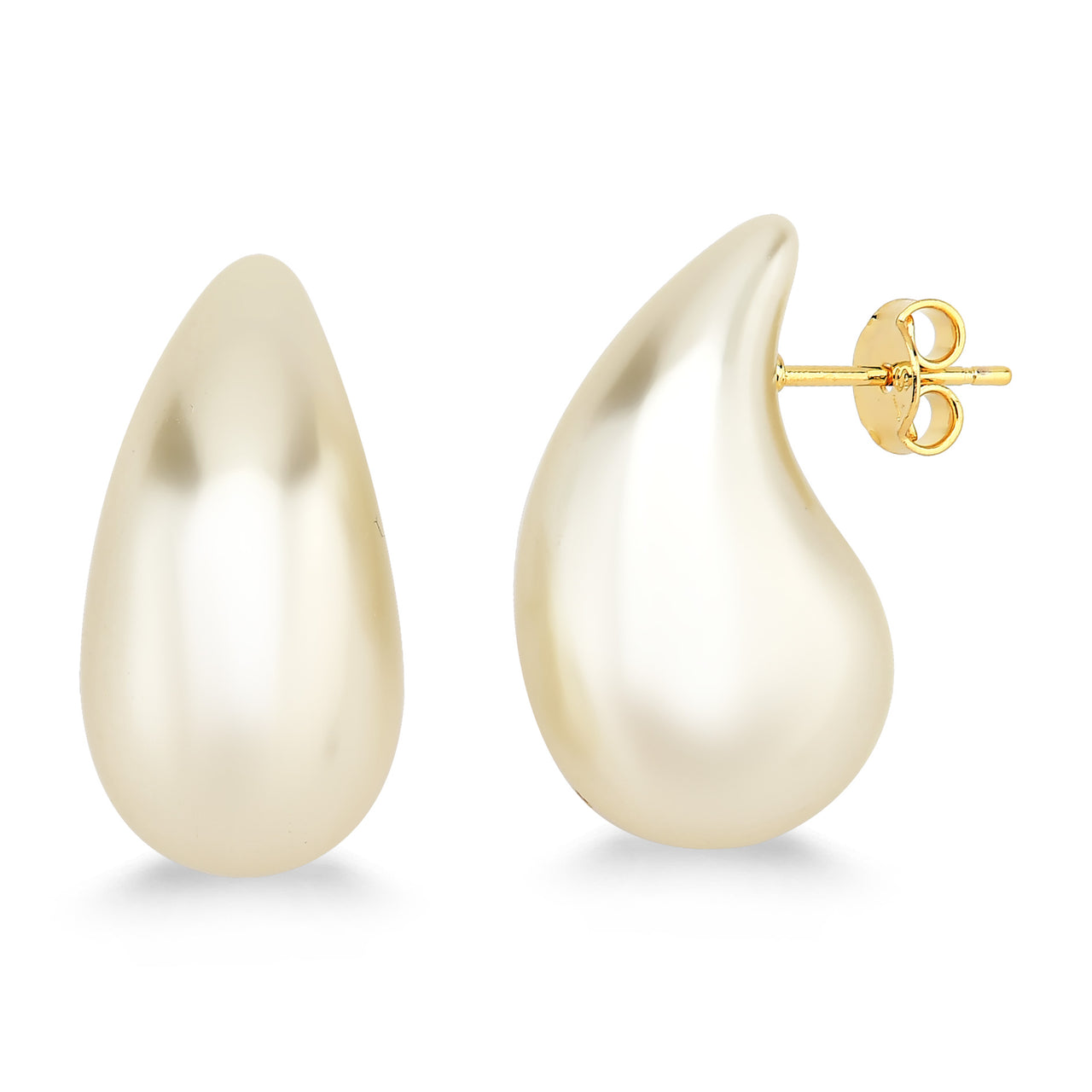 BRINCO GOTA DE PEROLA G FOLHEADO A OURO 18K