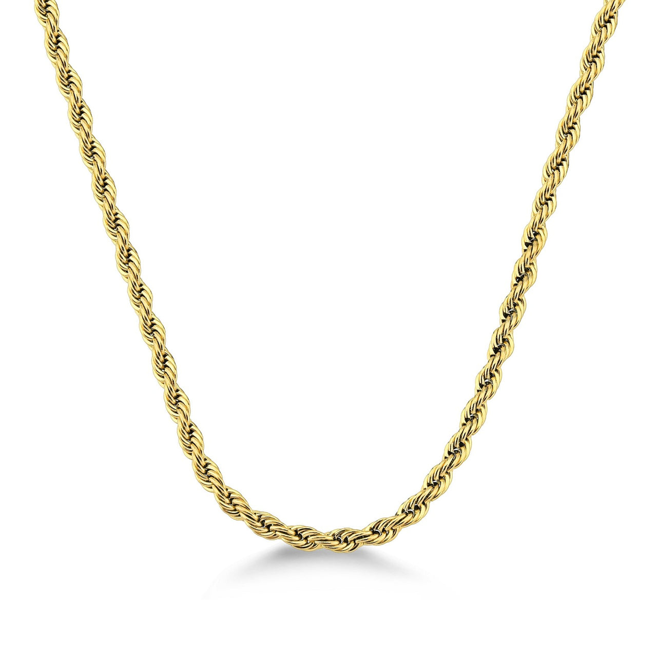 COLAR BAIANO FINO DOURADO EM AÇO INOX
