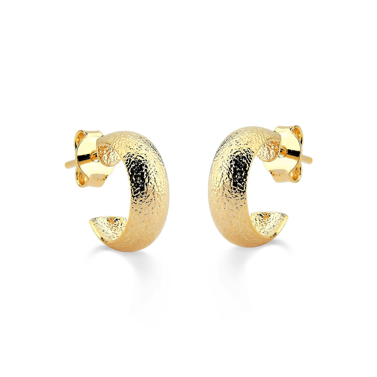 BRINCO DE ARGOLA PEQUENA FOSCA FOLHEADO A OURO 18K