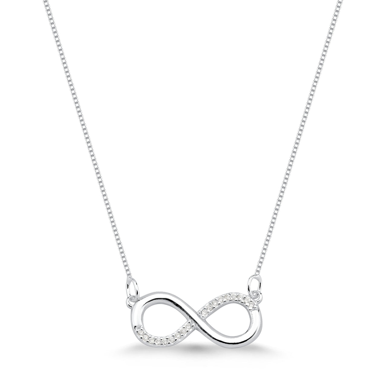 COLAR DE PRATA 925 SIMBOLO DO INFINITO