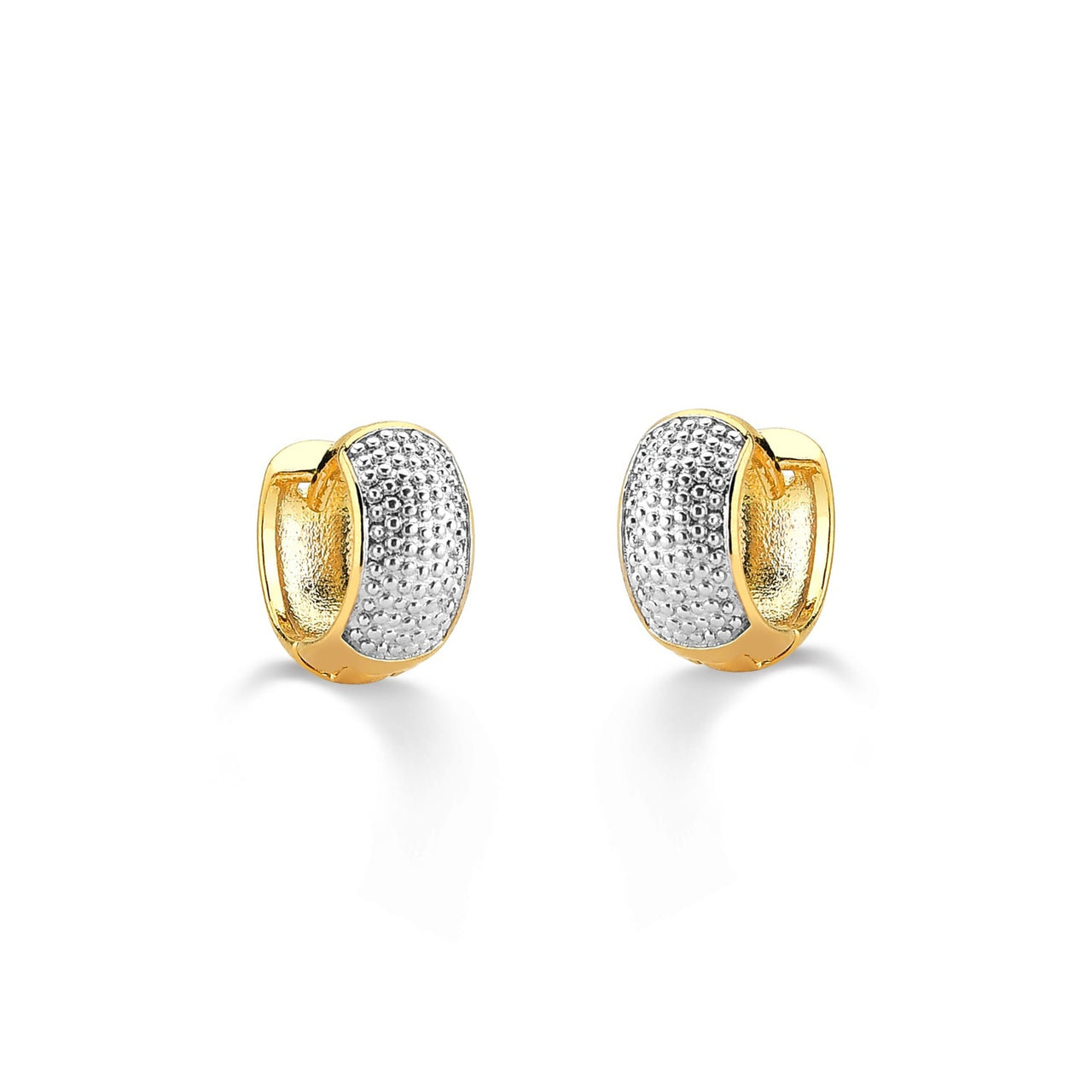 BRINCO DE ARGOLA MINI LARGA FOLHEADO A OURO 18K