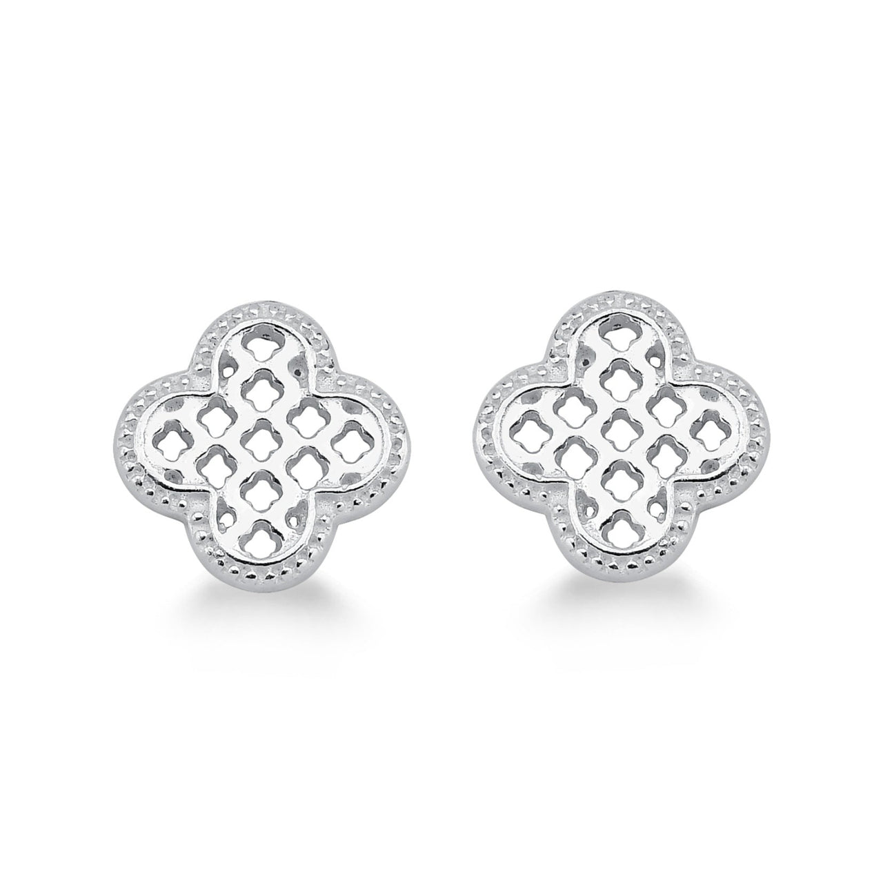 BRINCO DE PRATA 925 TREVO DE ZIRCONIA