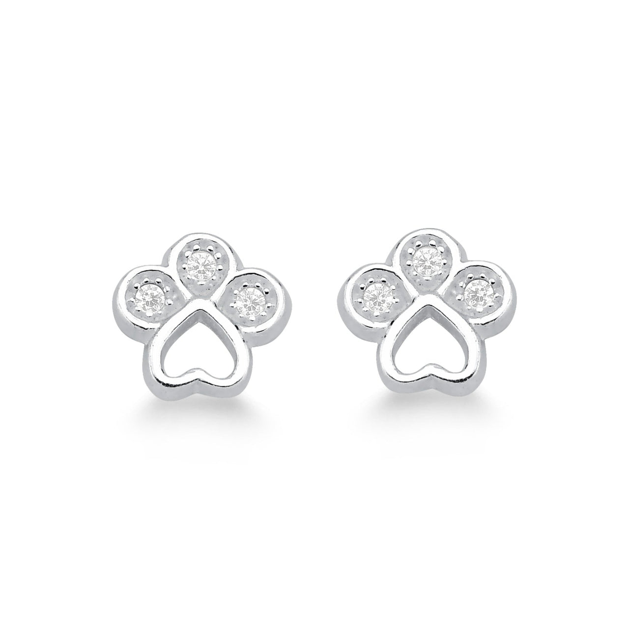 BRINCO DE PRATA 925 PATINHA COM ZIRCONIA