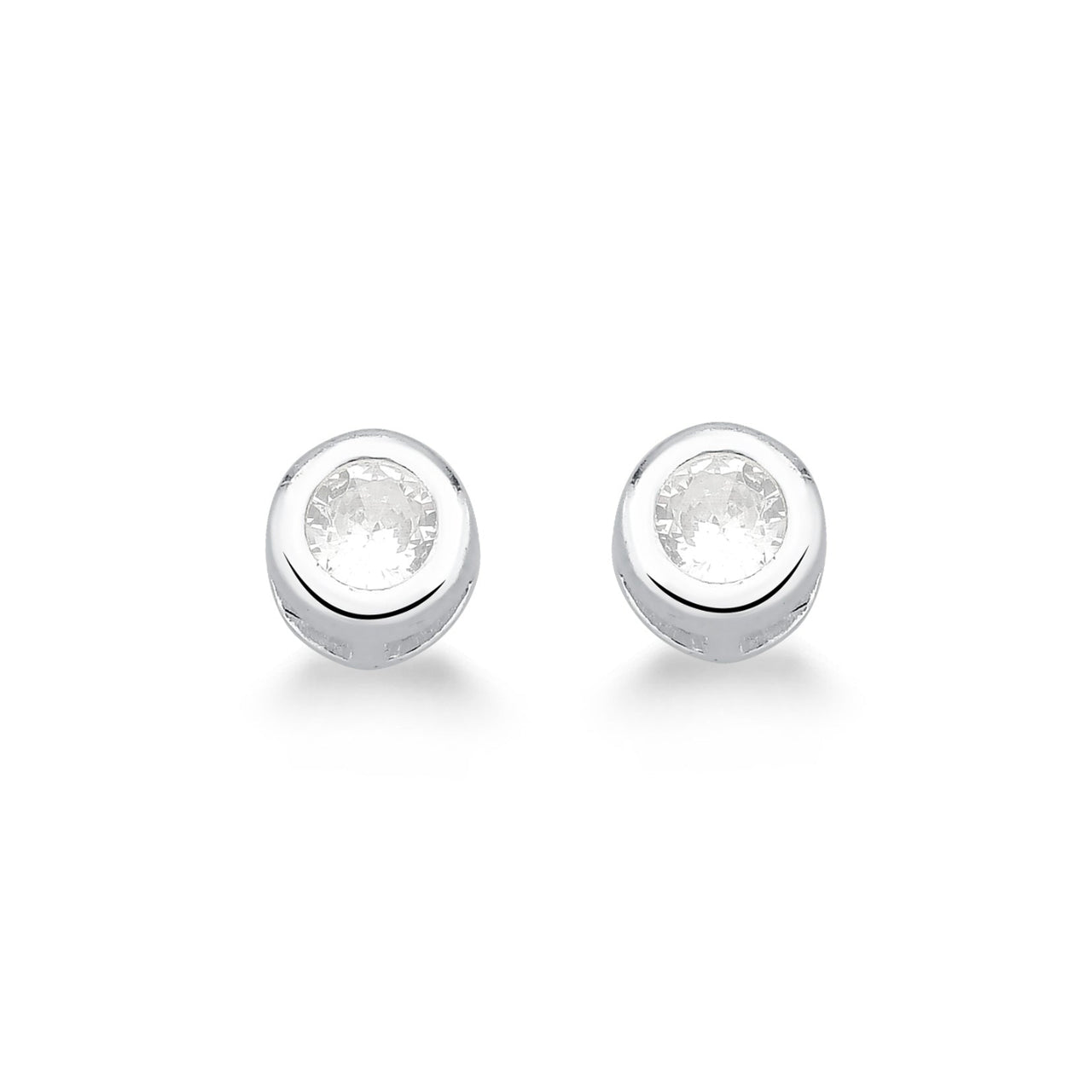 BRINCO DE PRATA 925 PONTO DE LUZ CLASSICO