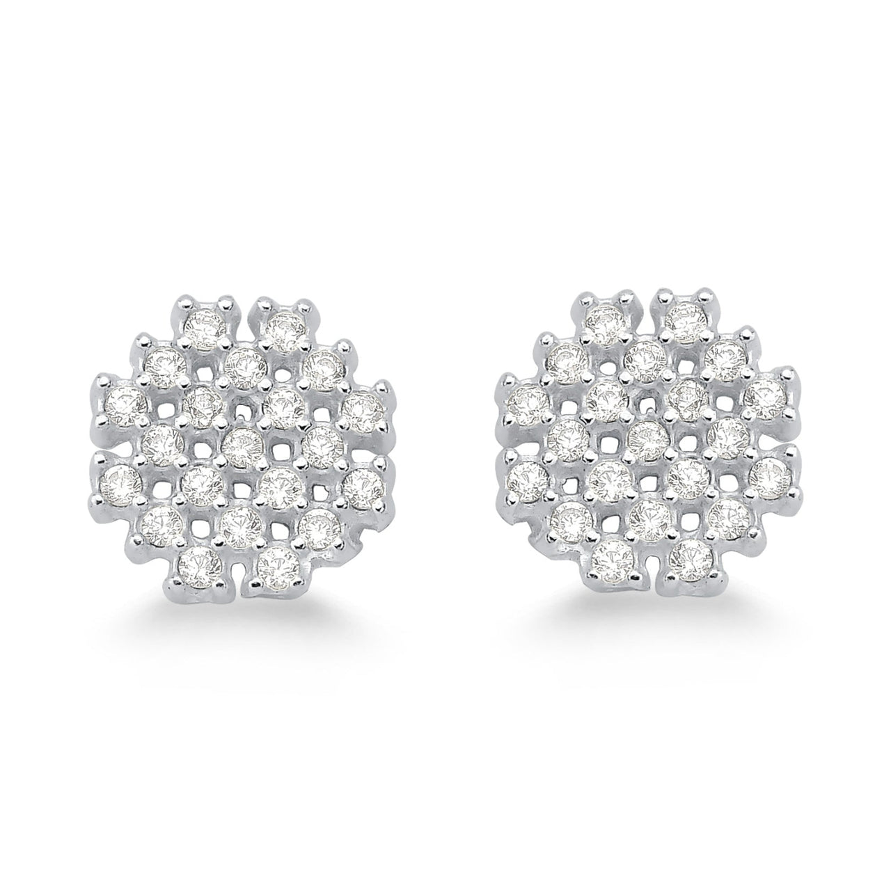 BRINCO DE PRATA 925 OCTOGNO DE ZIRCONIA