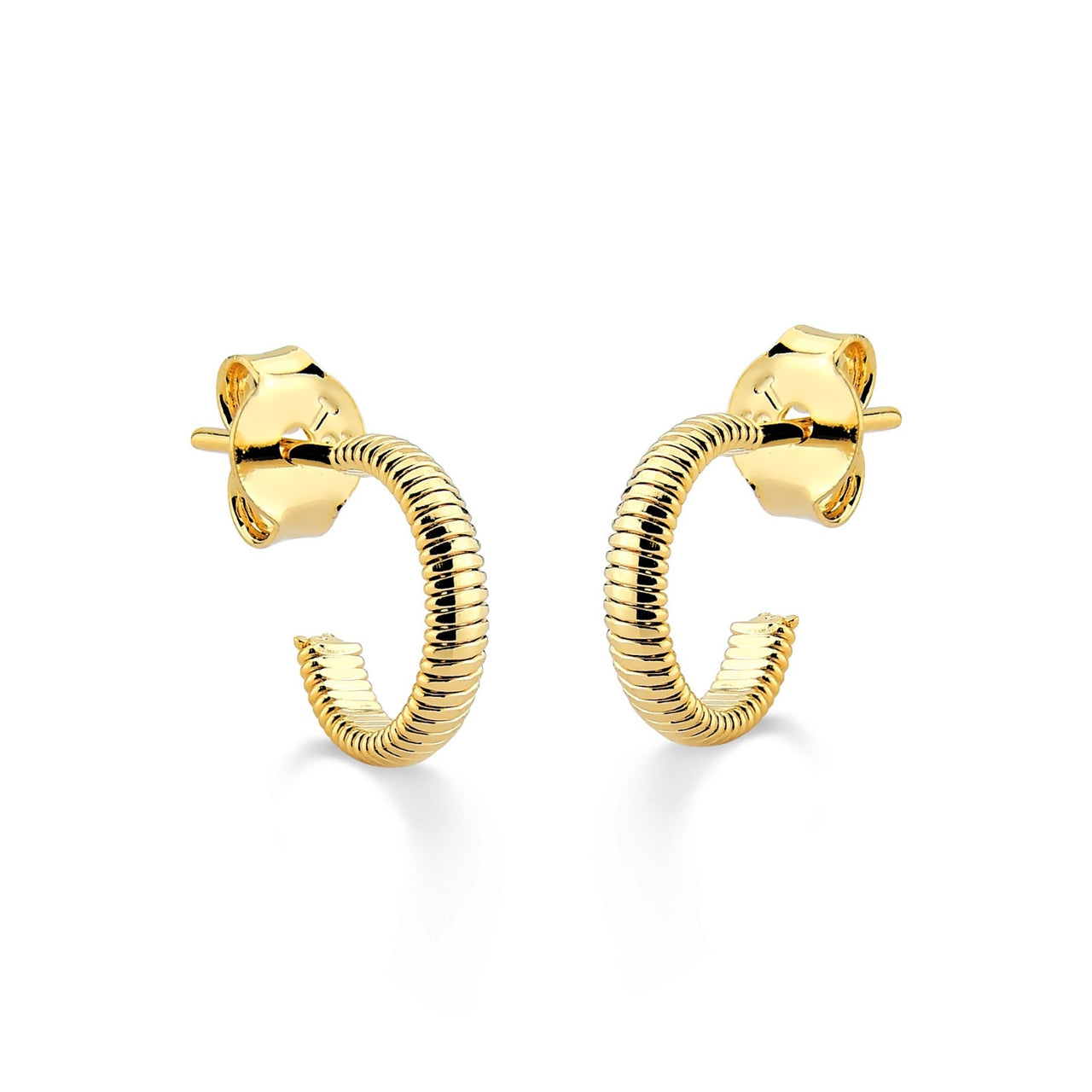 TRIO DE MINI ARGOLA FOLHEADO A OURO 18K