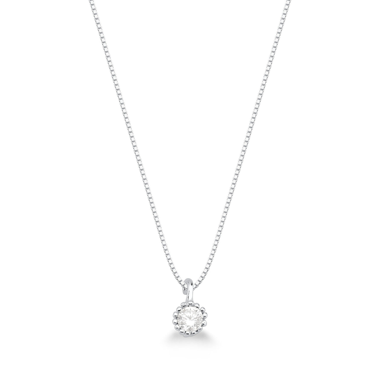 COLAR DE PRATA 925 40 CM PONTO DE LUZ