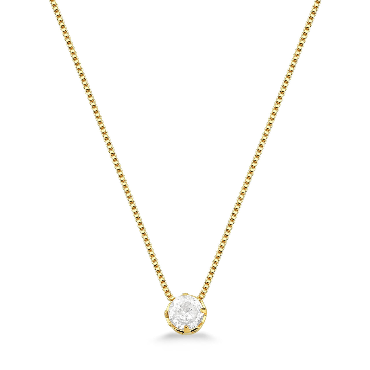 COLAR PONTO DE LUZ  FOLHEADO A OURO 18K