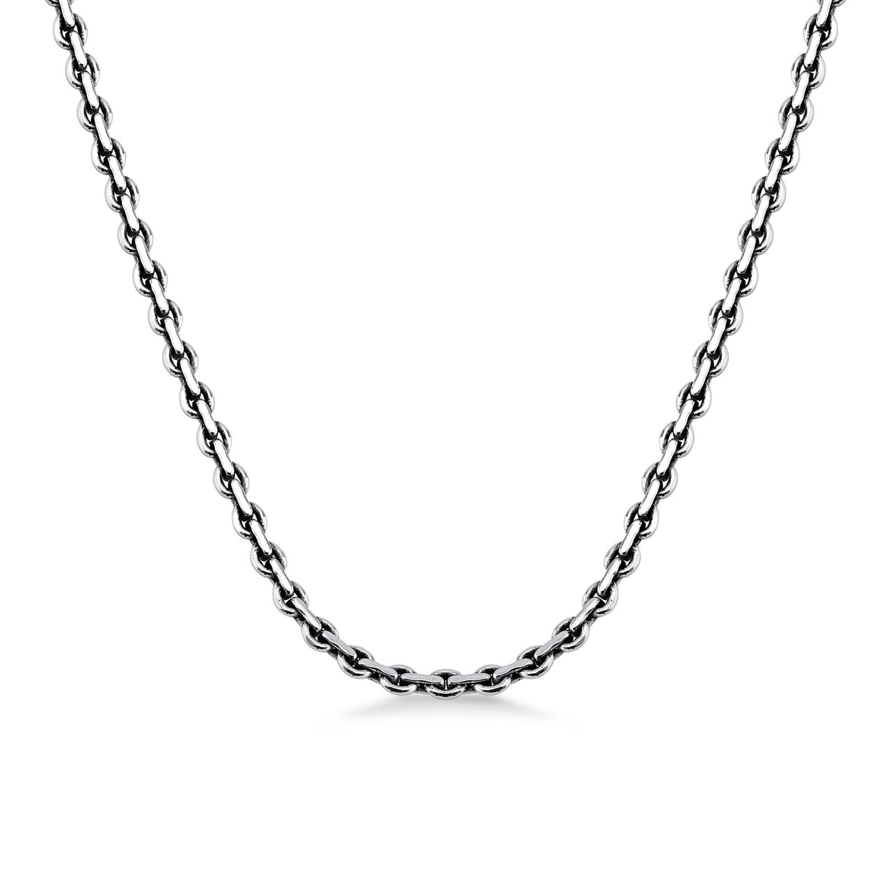 CORRENTE DE PRATA ELO BALI 55CM