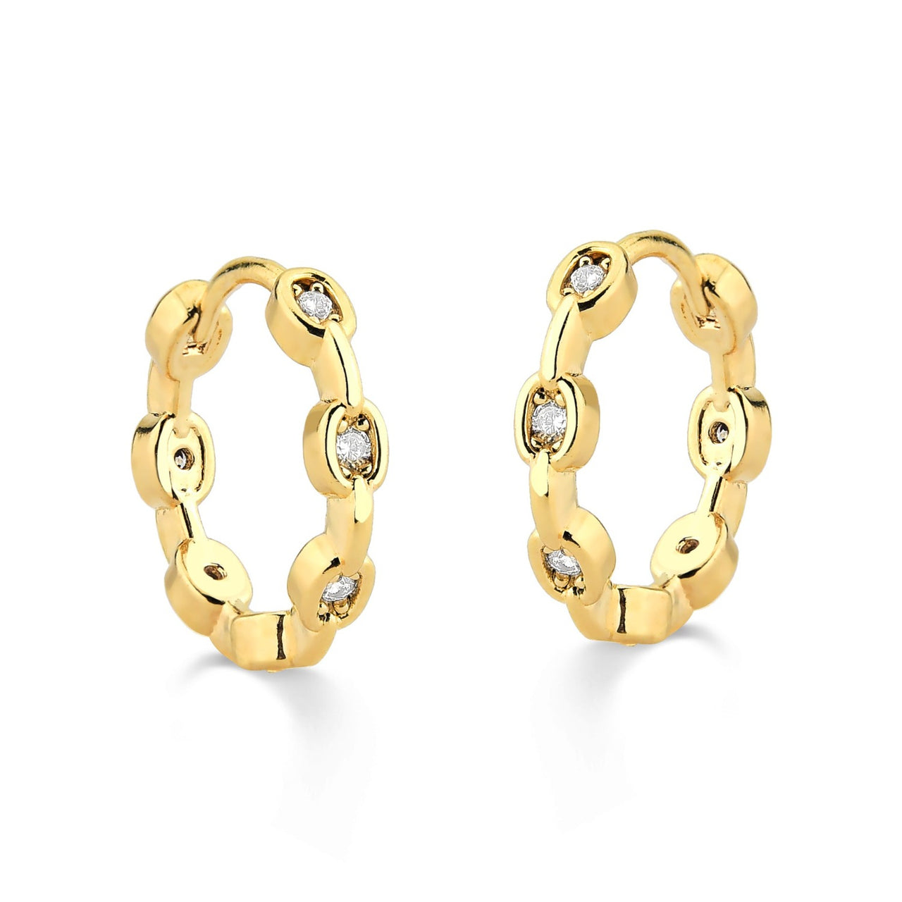 BRINCO DE ARGOLA TRABALHADA FOLHEADO A OURO 18K