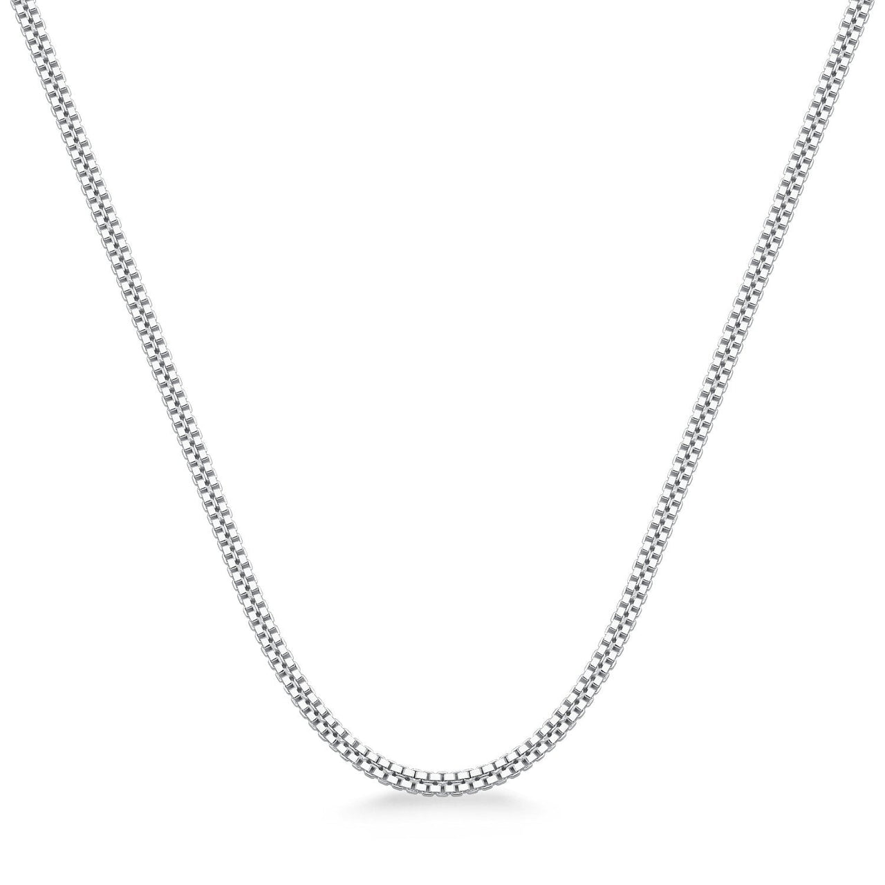 CORRENTE DE PRATA VENEZIANA 2 FIOS