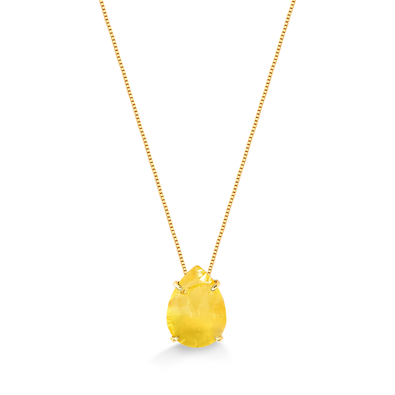 COLAR GOTA AMARELO FOLHEADO A OURO 18K