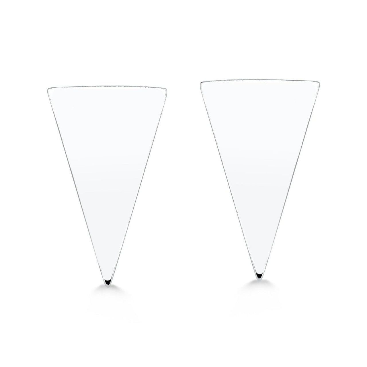 BRINCO DE PRATA TRIANGULO LISO