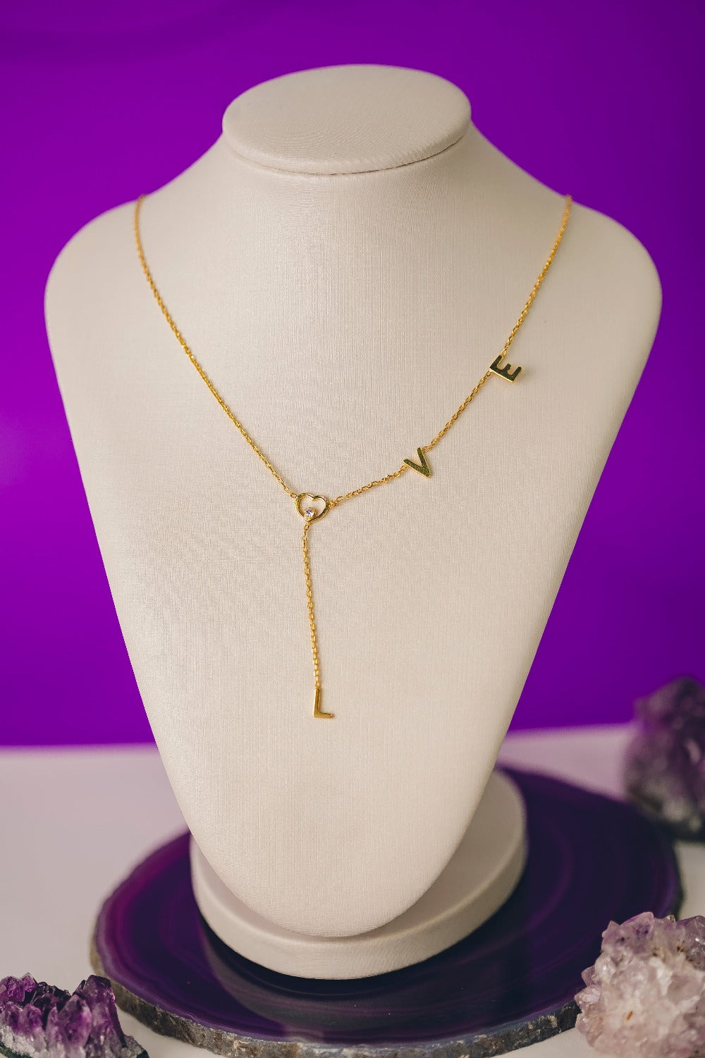COLAR LOVE FOLHEADO A OURO 18K