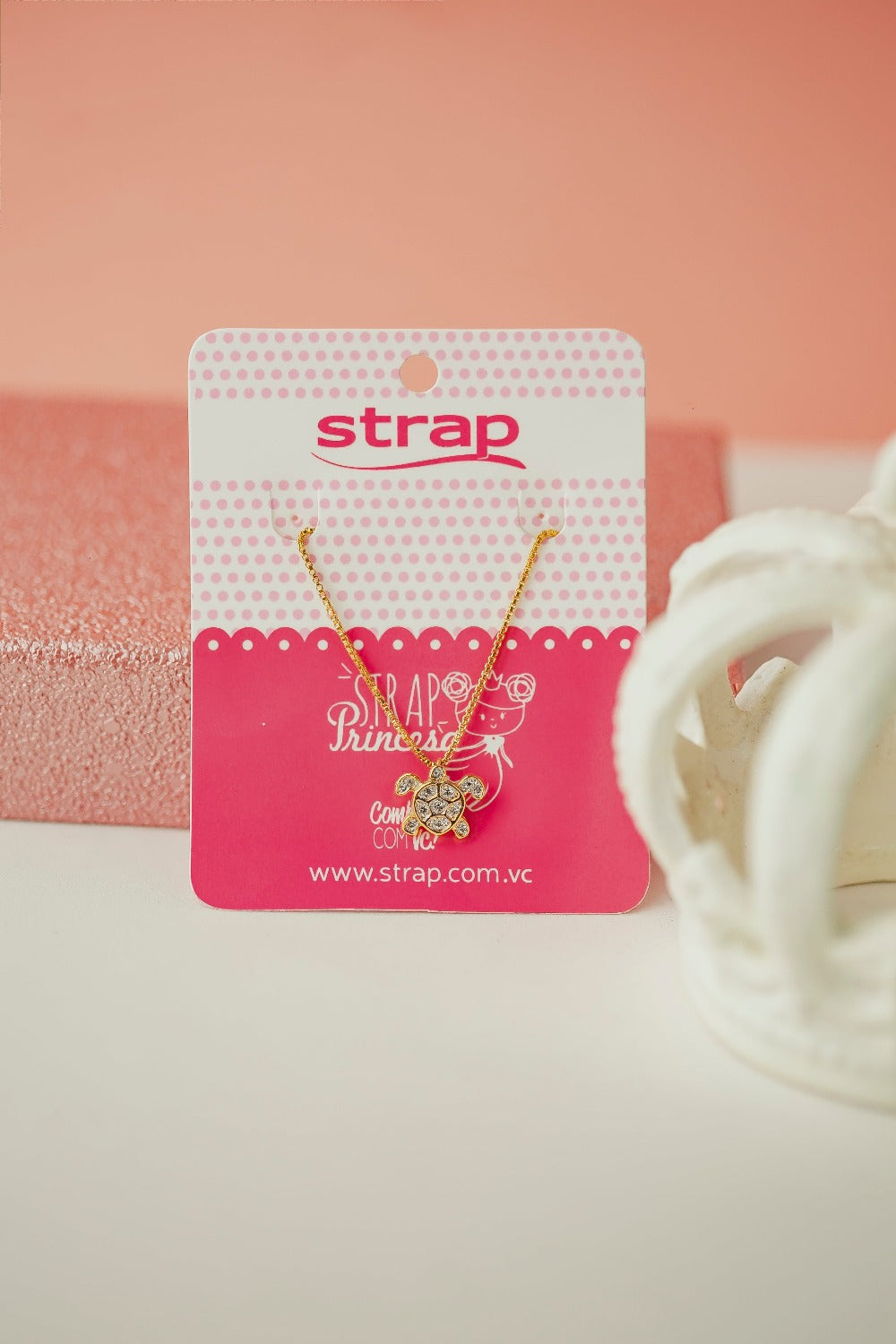COLAR INFANTIL TARTARUGA FOLHEADO A OURO 18K