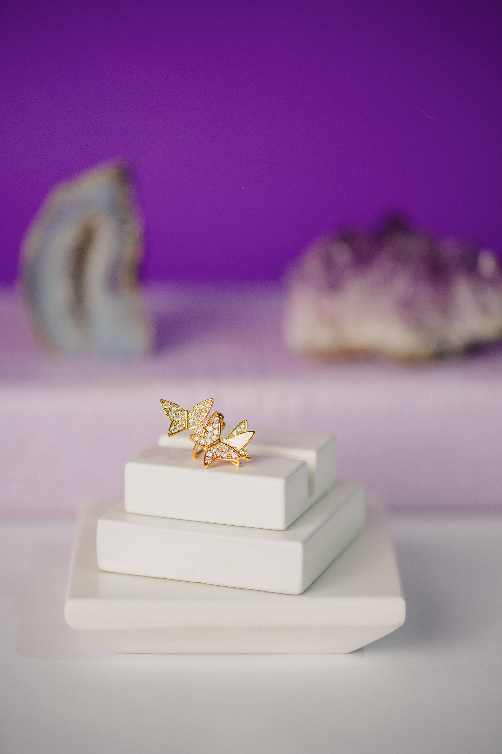 PIERCING OUTLET FOLHEADO A OURO 18K