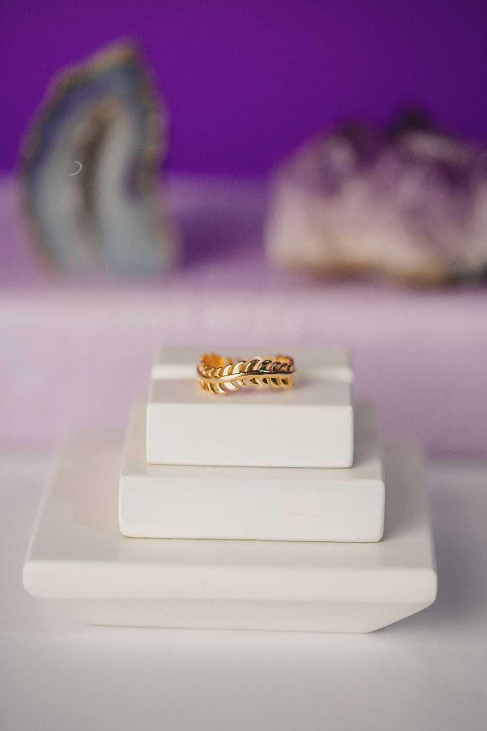 ANEL OUTLET FOLHEADO A OURO 18K