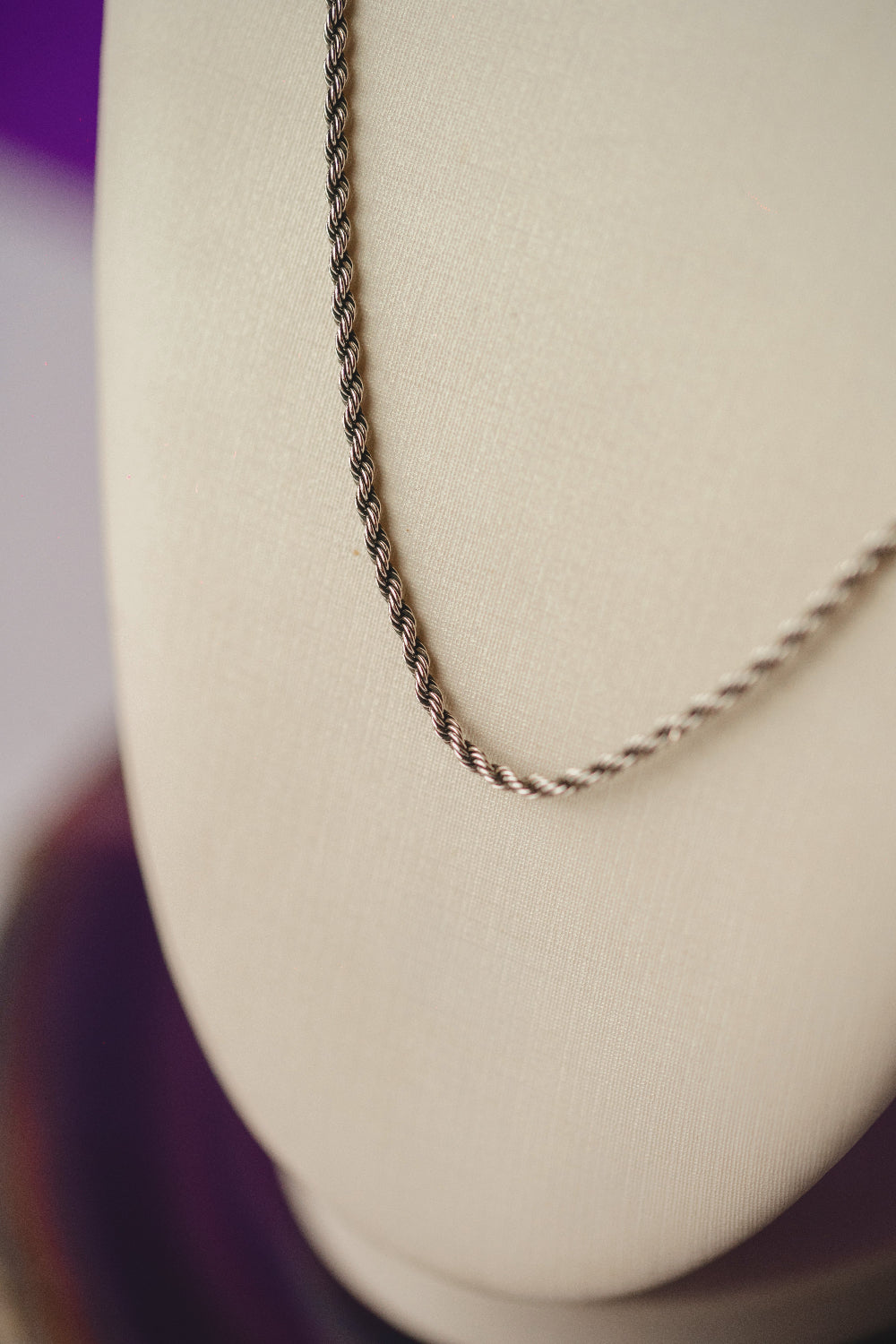 CORRENTE OUTLET FOLHEADO A PRATA ENVELHECIDA