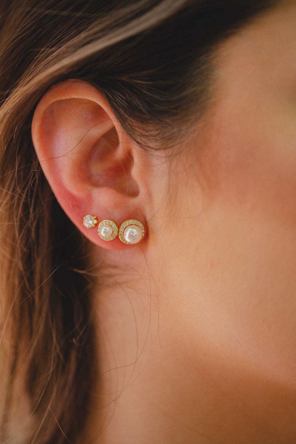 BRINCO PONTO DE LUZ FOLHEADO A OURO 18K