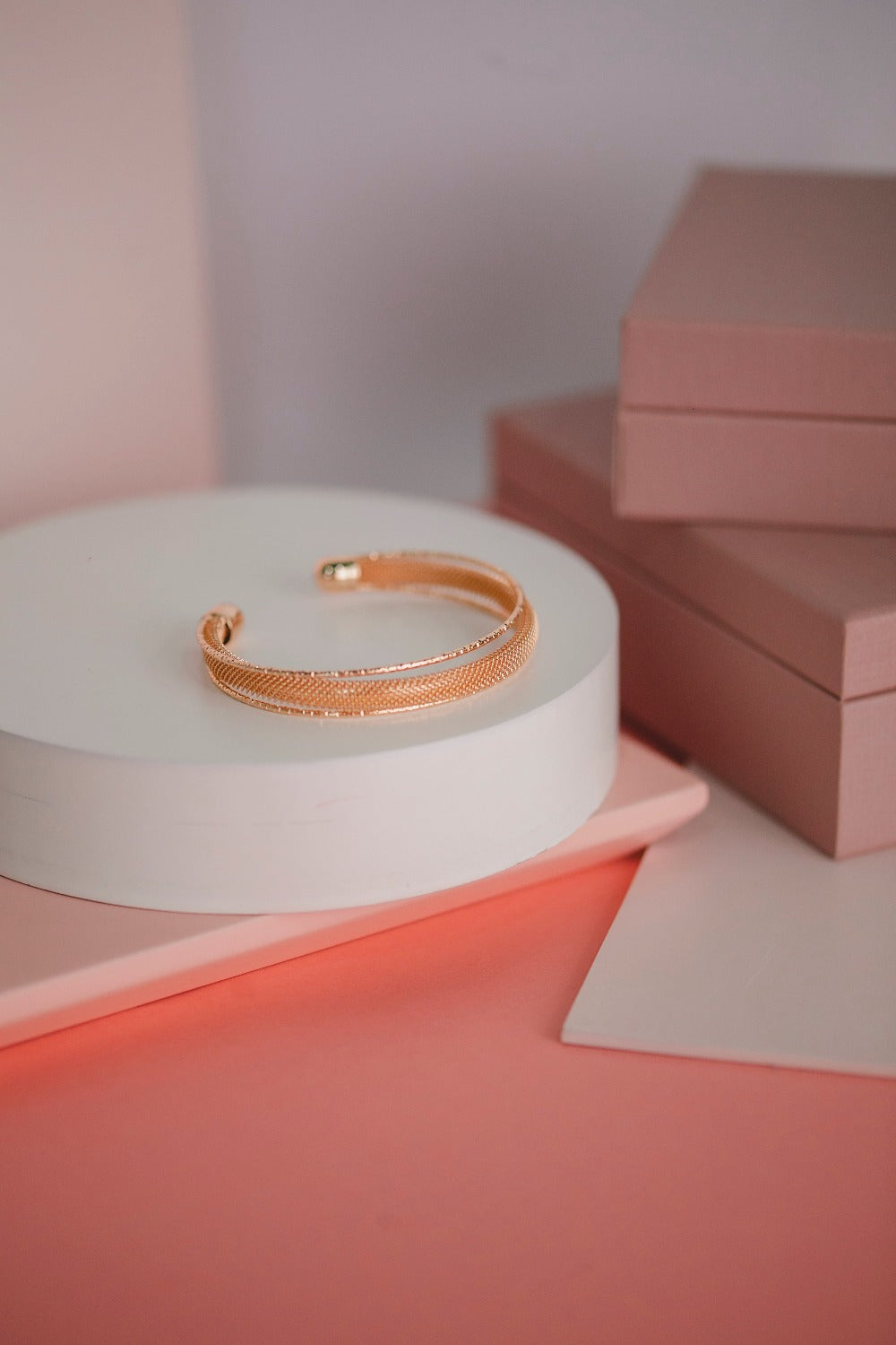 BRACELETE BIJUTERIA DE MALHA TRAMA