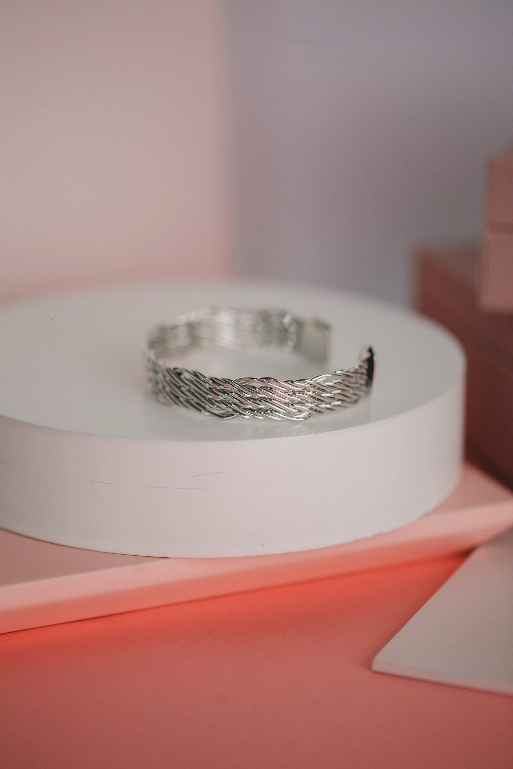 BRACELETE BIJUTERIA LINHAS TRANÇADO