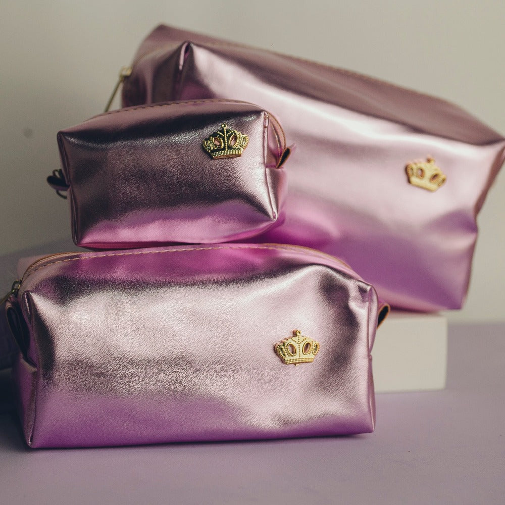 TRIO NECESSAIRE LILÁS OI FOFA