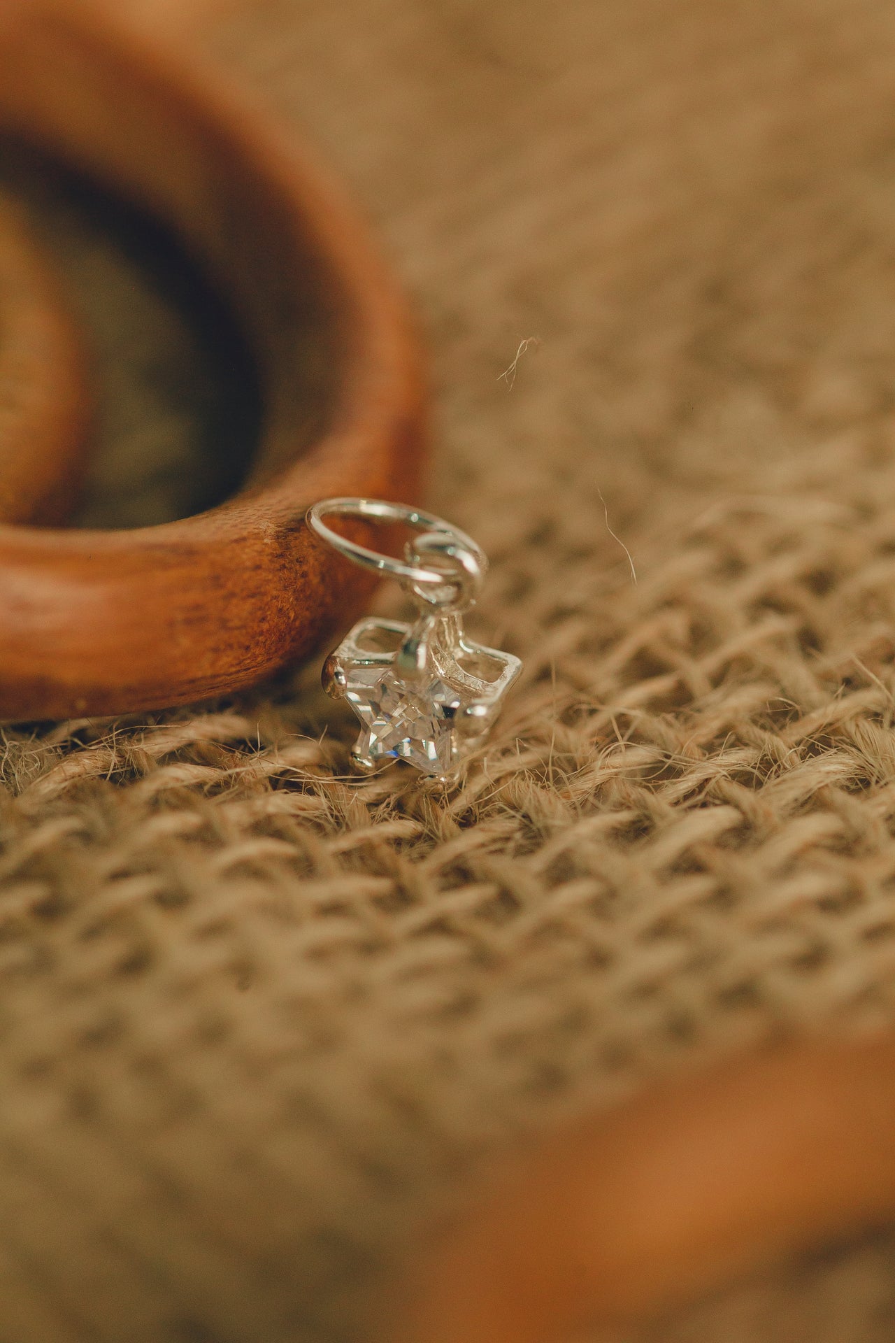 PINGENTE DE PRATA ESTRELA ZIRCONIA