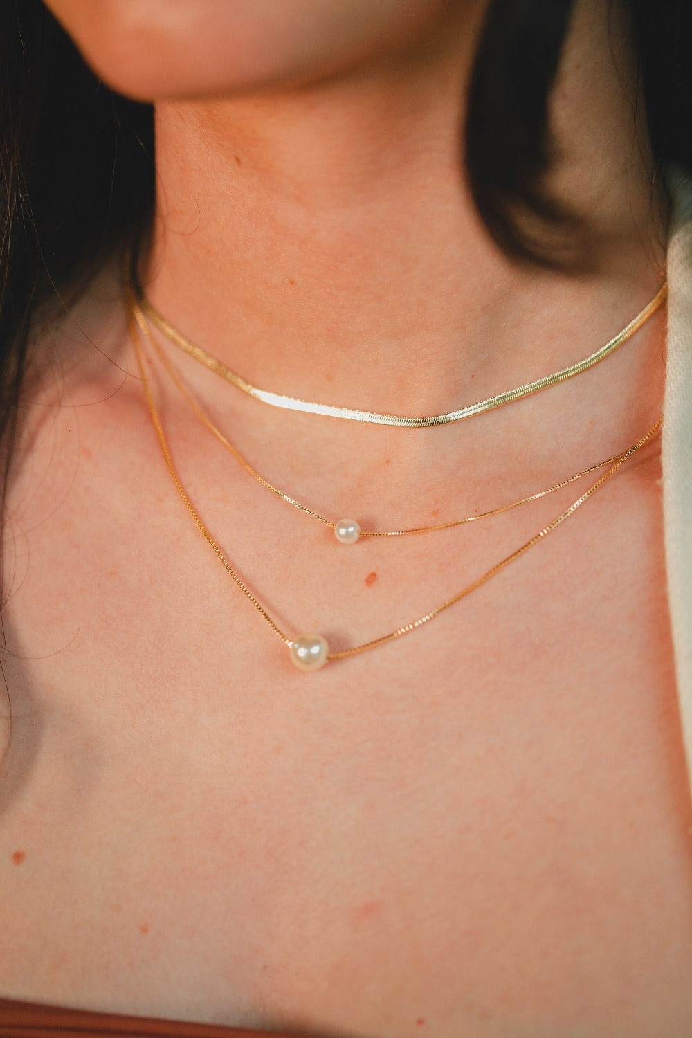 COLAR FITA FOLHEADO A OURO 18K
