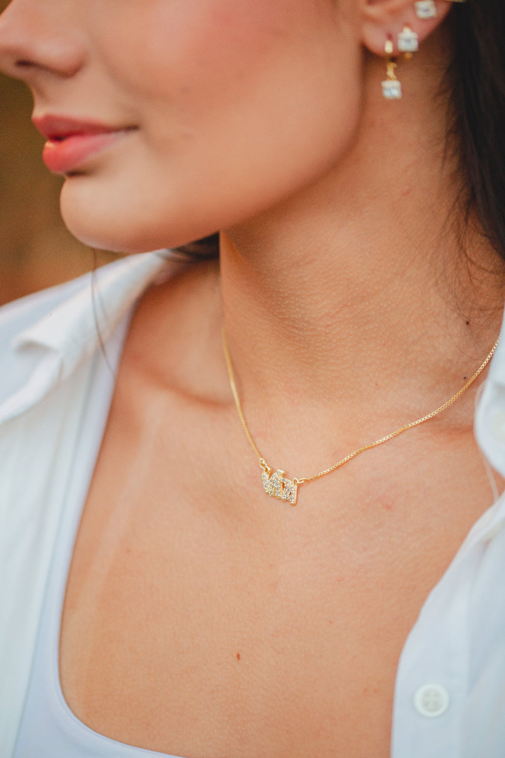 COLAR VIDA CRAVEJADO FOLHEADO A OURO 18K