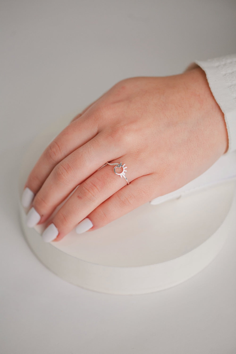 ANEL DE PRATA SOL VAZADO