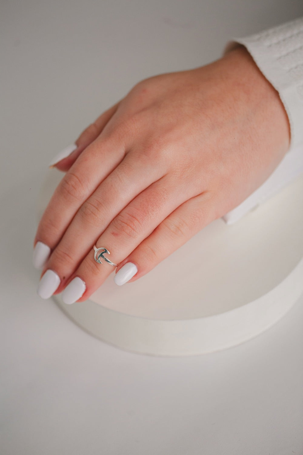 ANEL DE PRATA FALANGE LUA