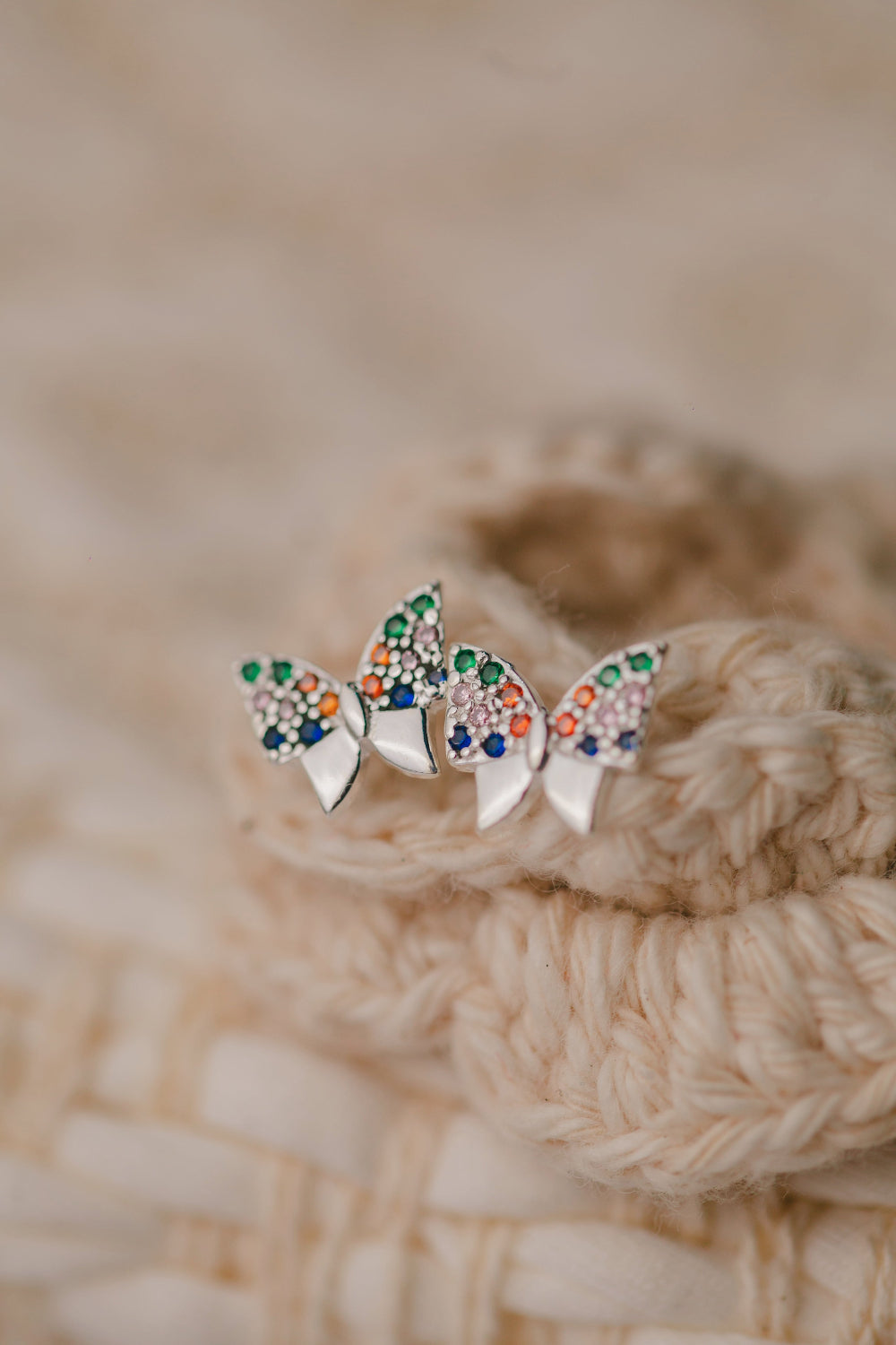 BRINCO DE PRATA BORBOLETA