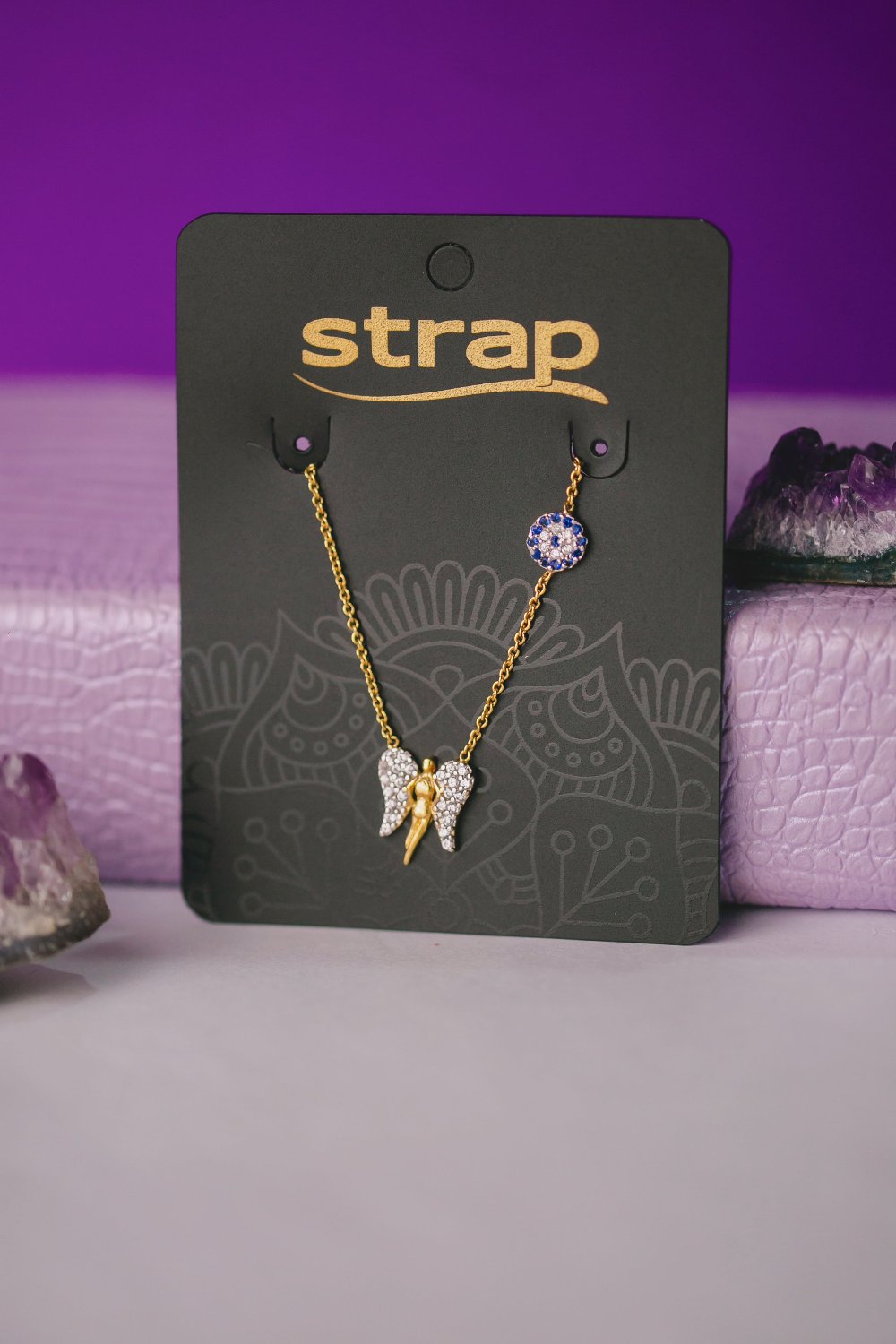 COLAR FADA FOLHEADO A OURO 18K