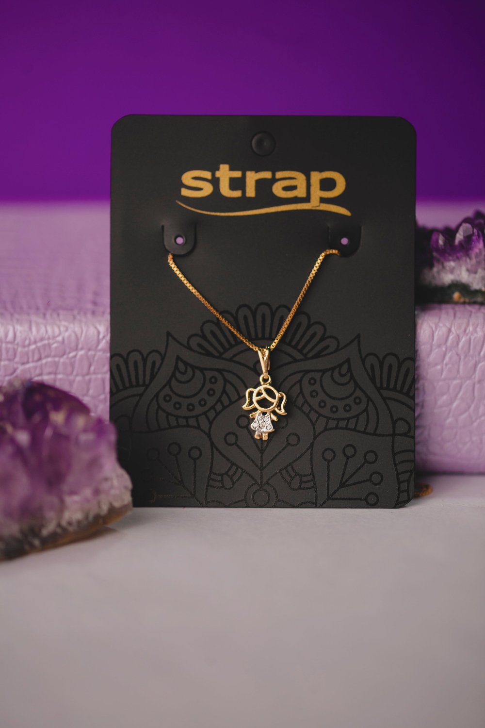 COLAR MENINA FOLHEADO A OURO 18K