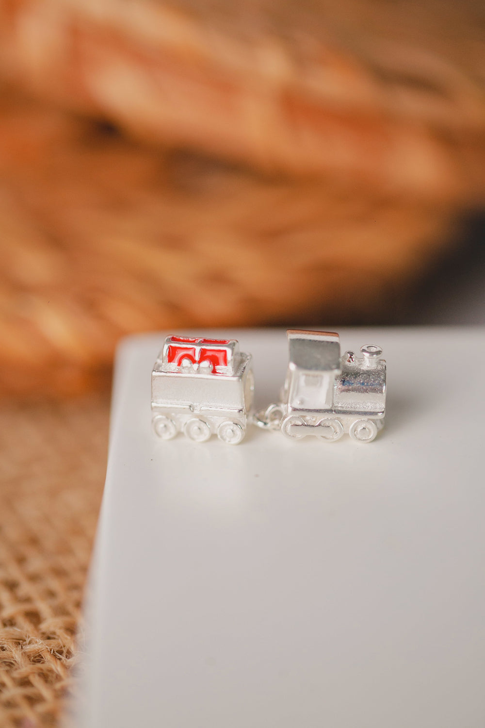 PINGENTE DE PRATA TREM E VAGÃO