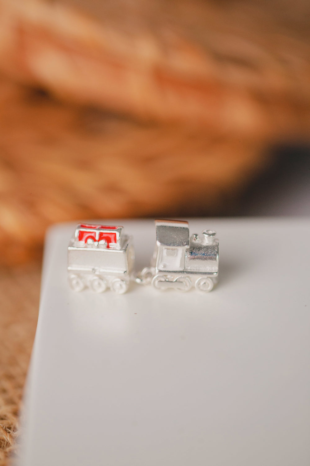 PINGENTE DE PRATA TREM E VAGÃO