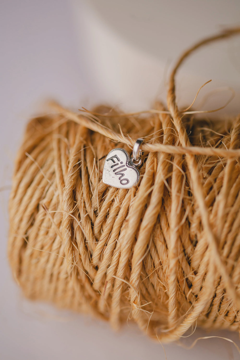 PINGENTE DE PRATA CORAÇÃO FILHO