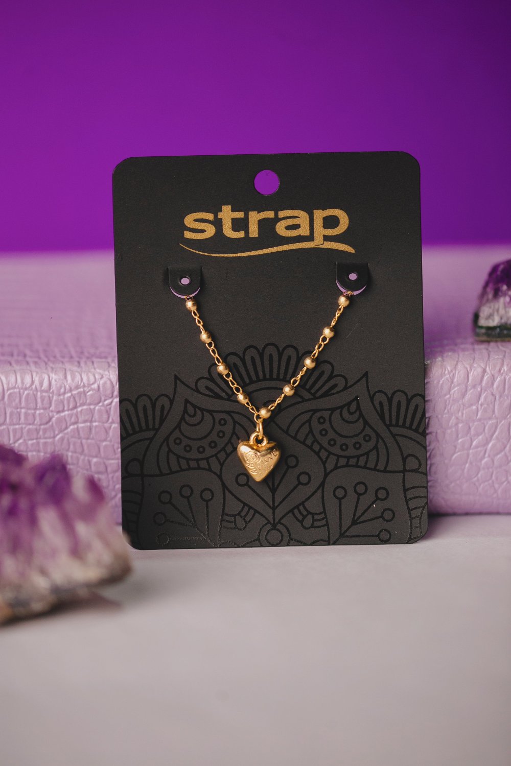 PULSEIRA CORAÇÃO FOLHEADO A OURO 18K