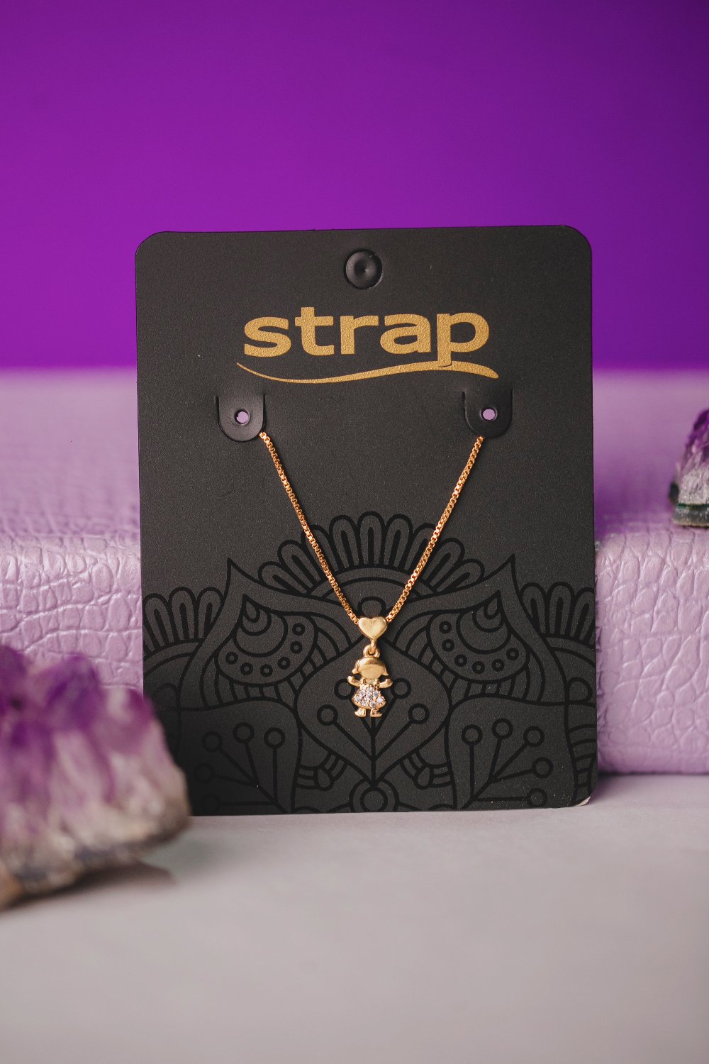 COLAR MENINA FOLHEADO A OURO 18K