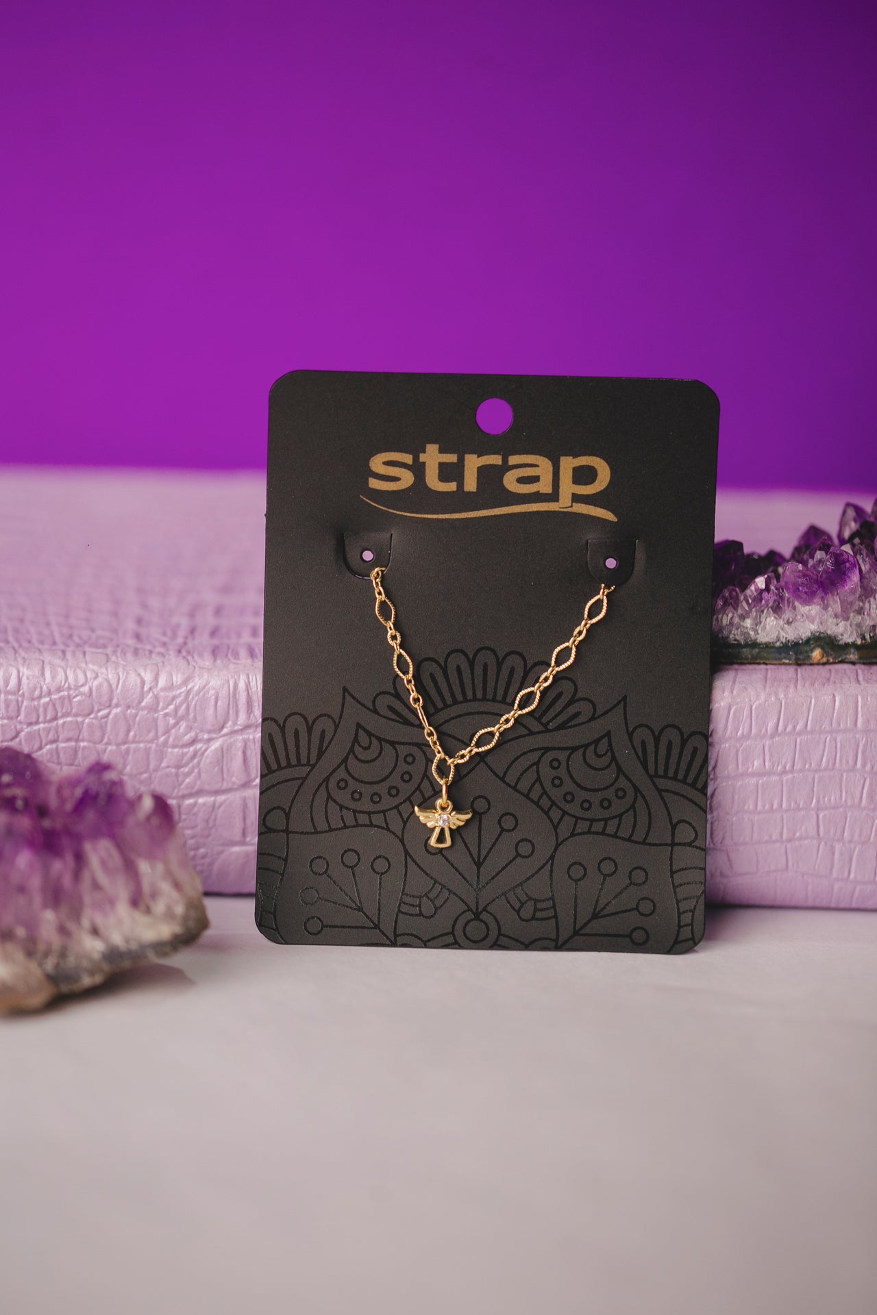 PULSEIRA ANJINHO COM PONTO DE LUZ FOLHEADA A OURO 18K