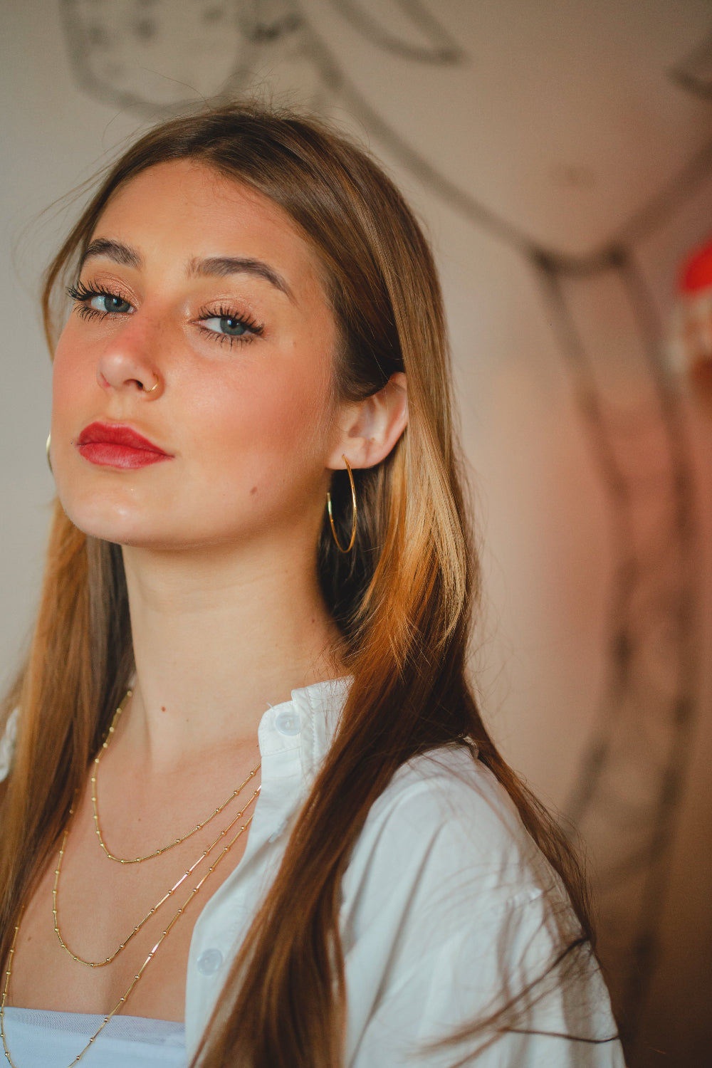 BRINCO ARGOLA FIO TRADICIONAL FOLHEADO A OURO 18K