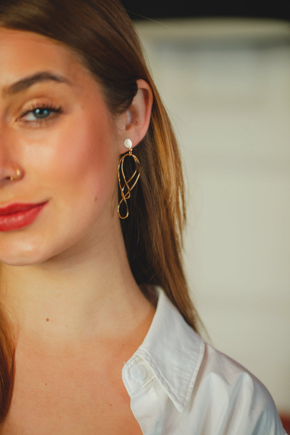 BRINCO INFINITO FOLHEADO A OURO 18K