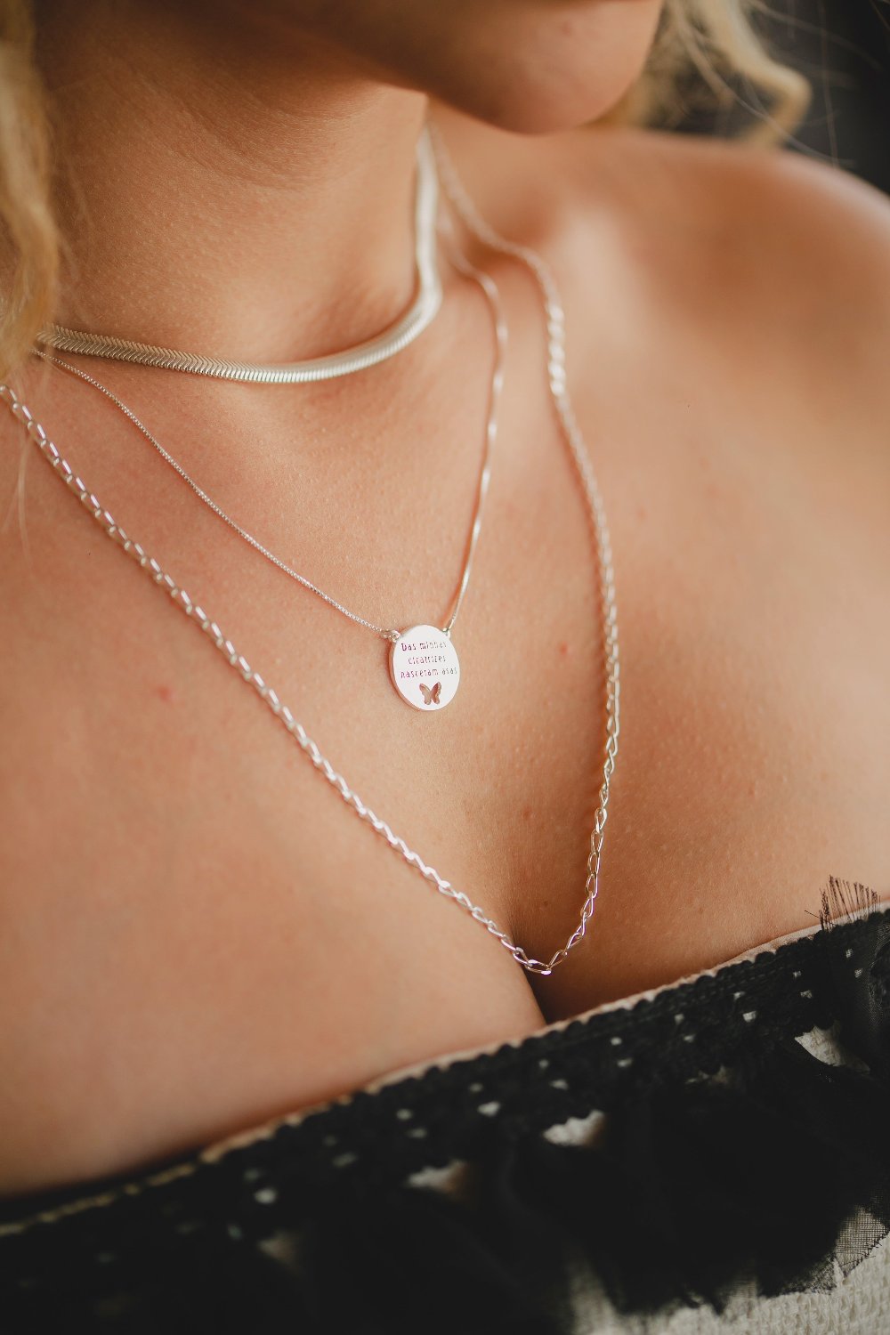 CORRENTE DE PRATA ELO CADEADO ALONGADO