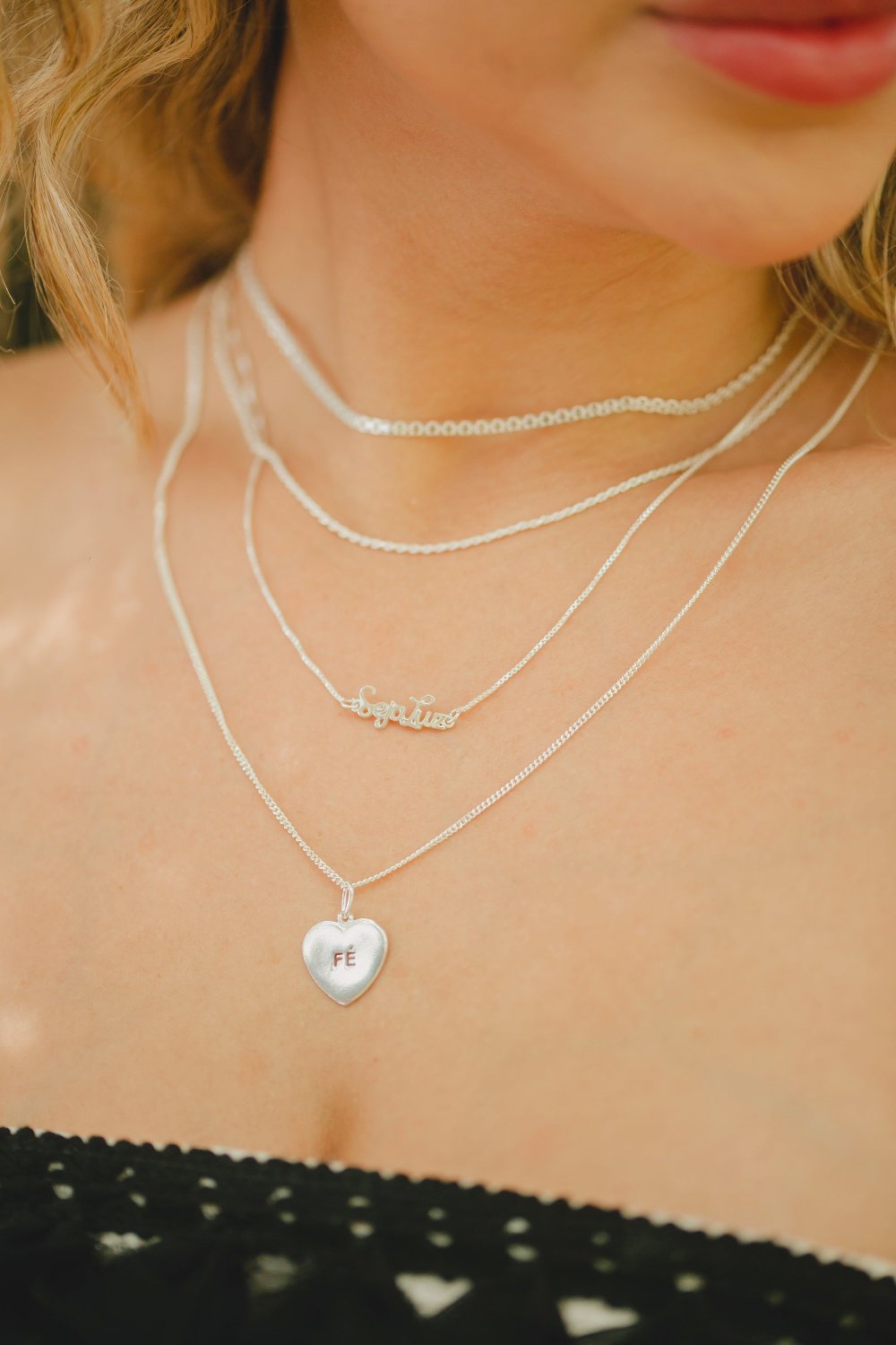 COLAR DE PRATA "SEJA LUZ"