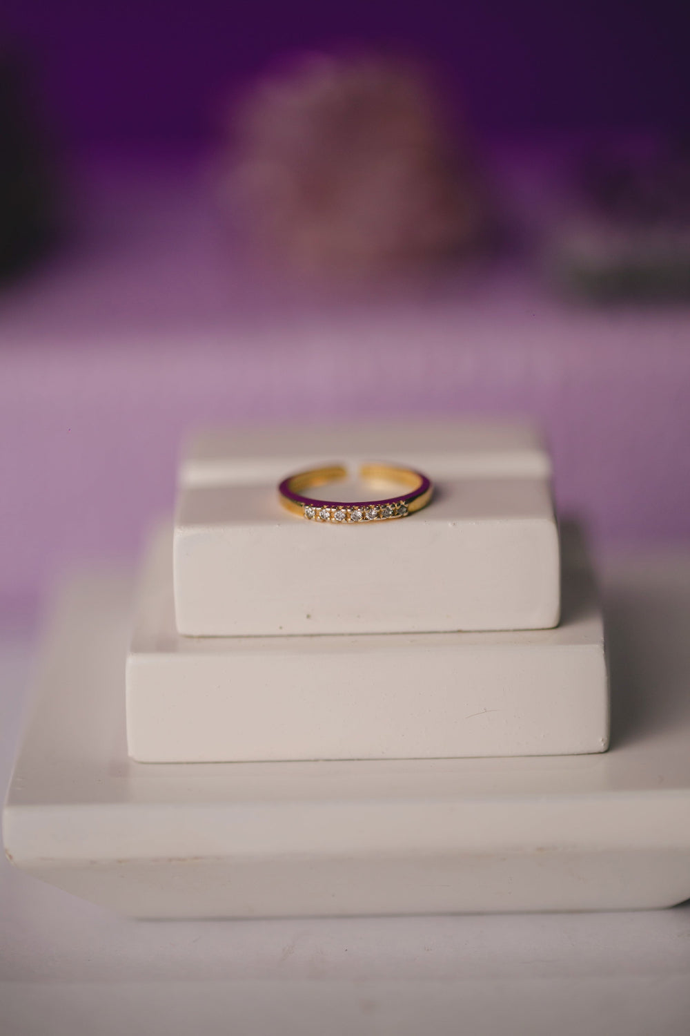 ANEL FALANGE CRAVEJADO FOLHEADO A OURO 18K